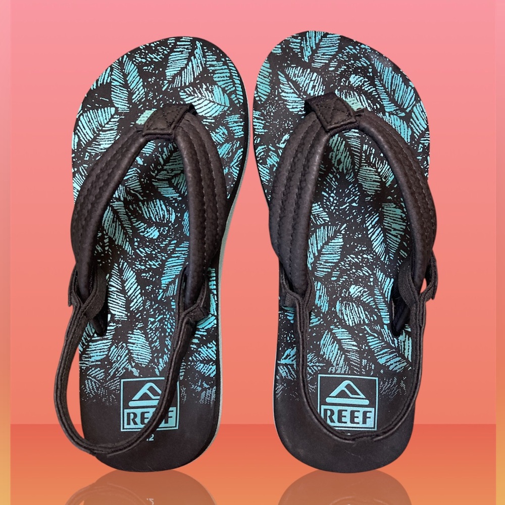 Reef Ahi Sandal - Baby / Toddler / Little Kid - Aquifer Palm size 12 EUC